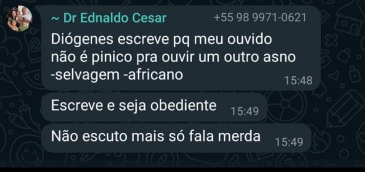 Ato de racismo cometido por Ednaldo César, filho de Leonardo Cantanhede, gera indignação e repúdio popular