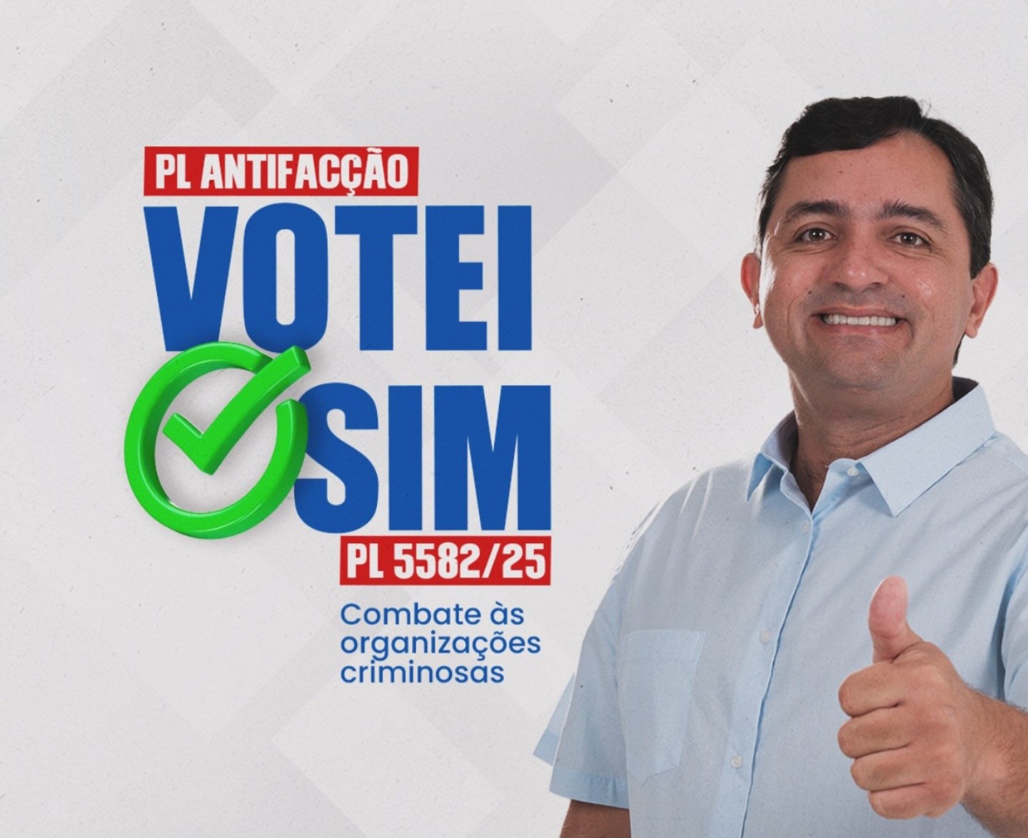 Júnior Lourenço vota SIM no PL Antifacção e reforça compromisso com a segurança